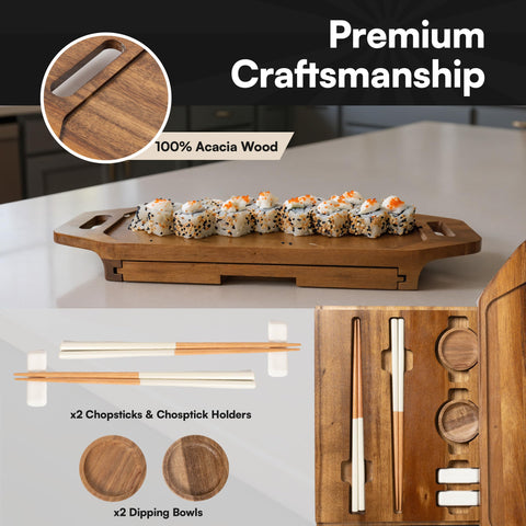 RIQMU ceramic chopstick holders adding a refined touch