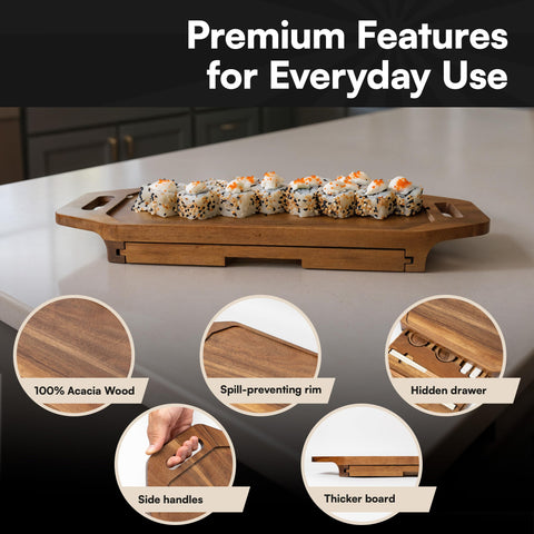 RIQMU premium chopstick sets included with the tray