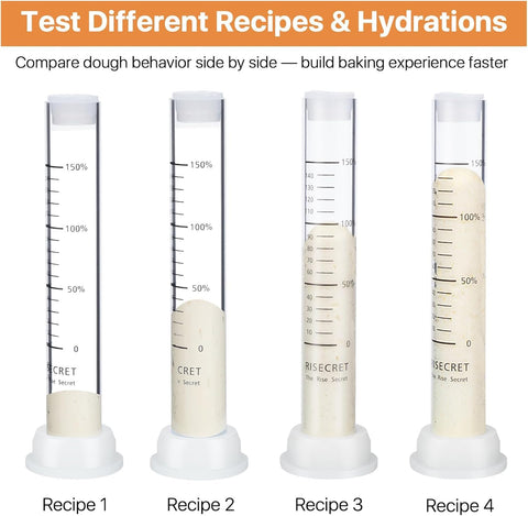 Risecret aliquot jar stand keeping the setup compact and stable.