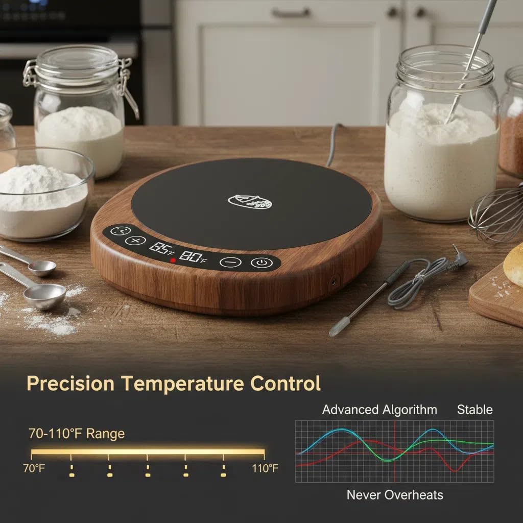 Risecret Pro 2026 dough probe inside emphasizes internal warmth monitoring