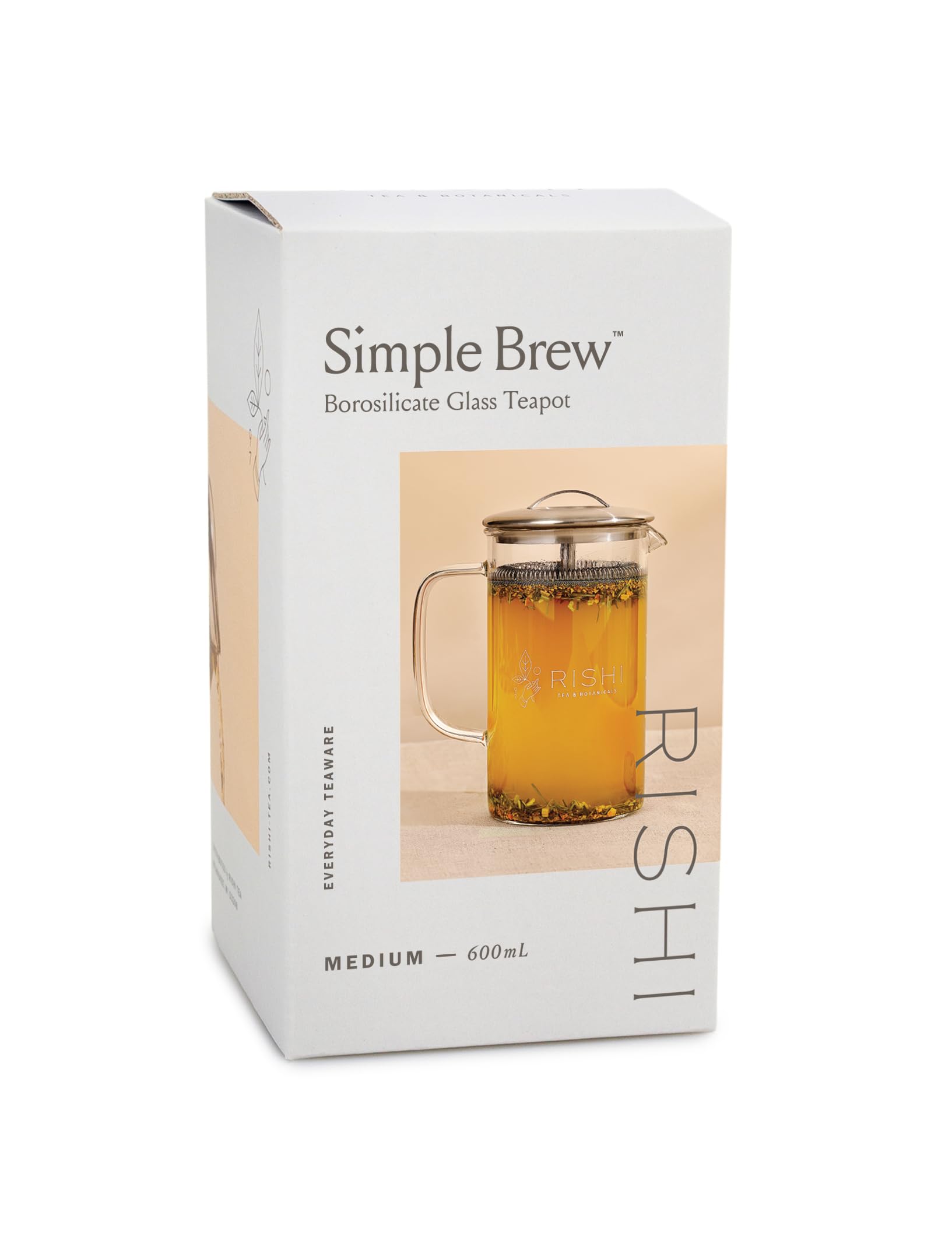 Rishi Tea Simple Brew Teapot pouring action for fresh tea moments