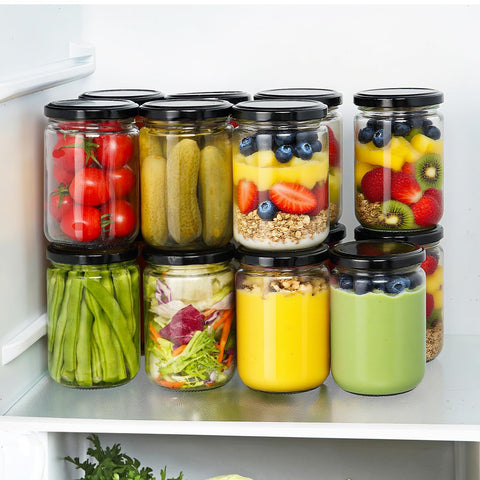 Ritayedet 12oz glass jar perfect for jam storage and gifting.