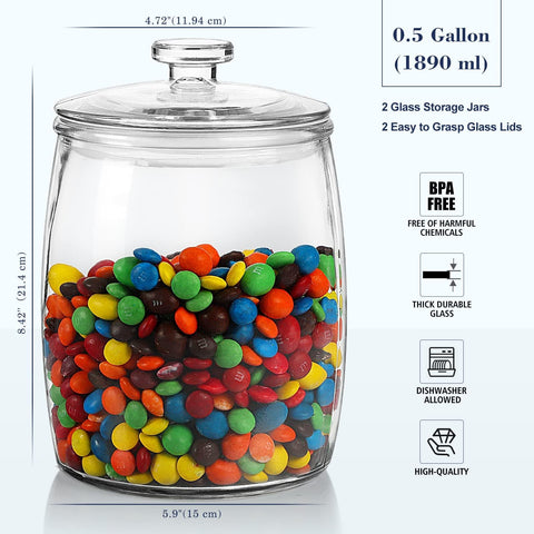 Ritayedet contemporary design jar display enhances counter aesthetics while organizing.