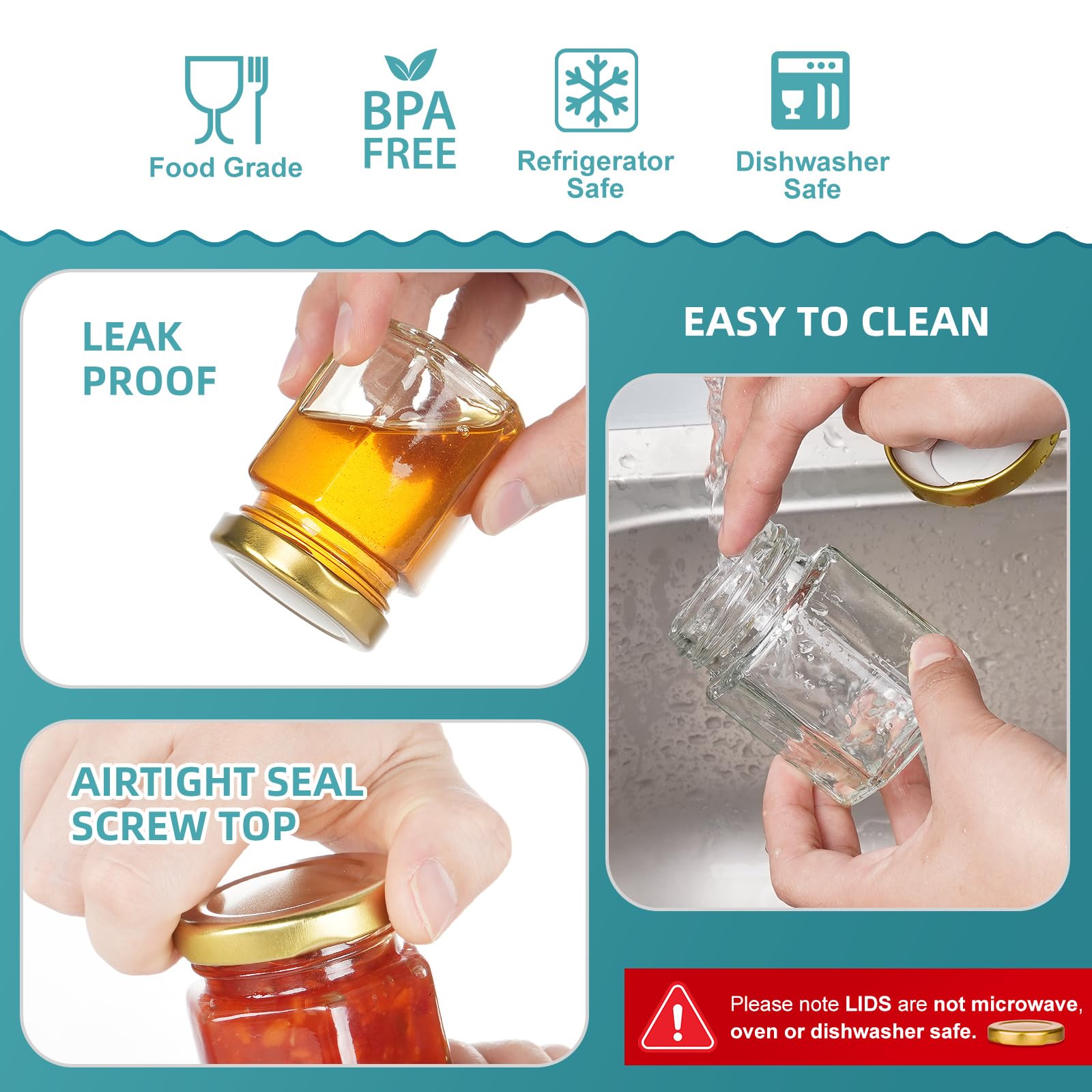 Ritayedet dishwasher-safe jar set is ready for repeat use.
