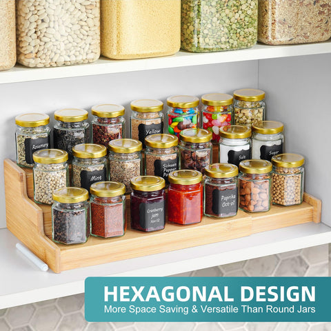 Ritayedet mini glass jar shows contents while remaining durable for kitchen storage.