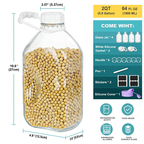 Ritayedet fridge-safe glass bottle ideal for storing milk and juice