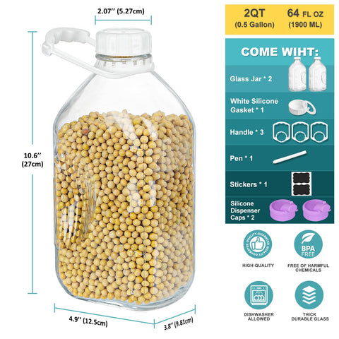 Ritayedet glass carafe shows two scale lines for precise measuring in the kitchen.