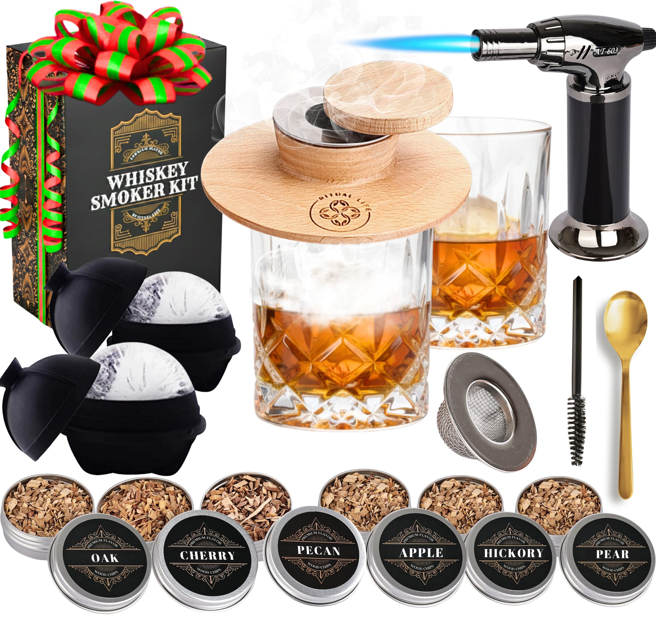 Ritual Life whiskey smoker kit top fits all glasses for even smoke