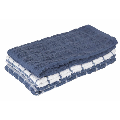Ritz Premium cotton terry towels stacked for quick cleanup.