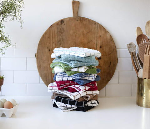 Ritz Premium towels coordinate with the Ritz collection for a cohesive kitchen look