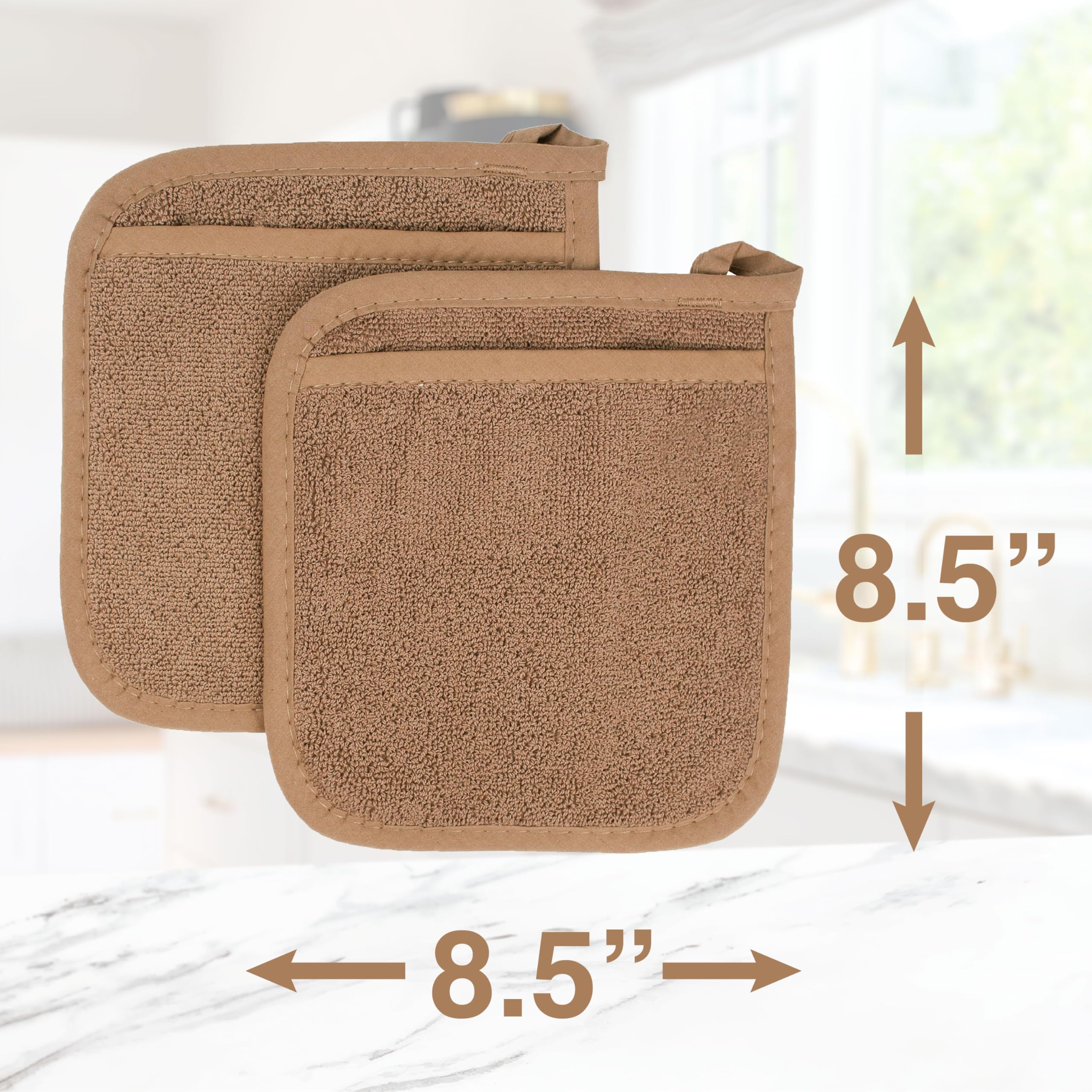 RITZ Royale pocket mitt 2-pack mocha offers value and coordinated appeal.