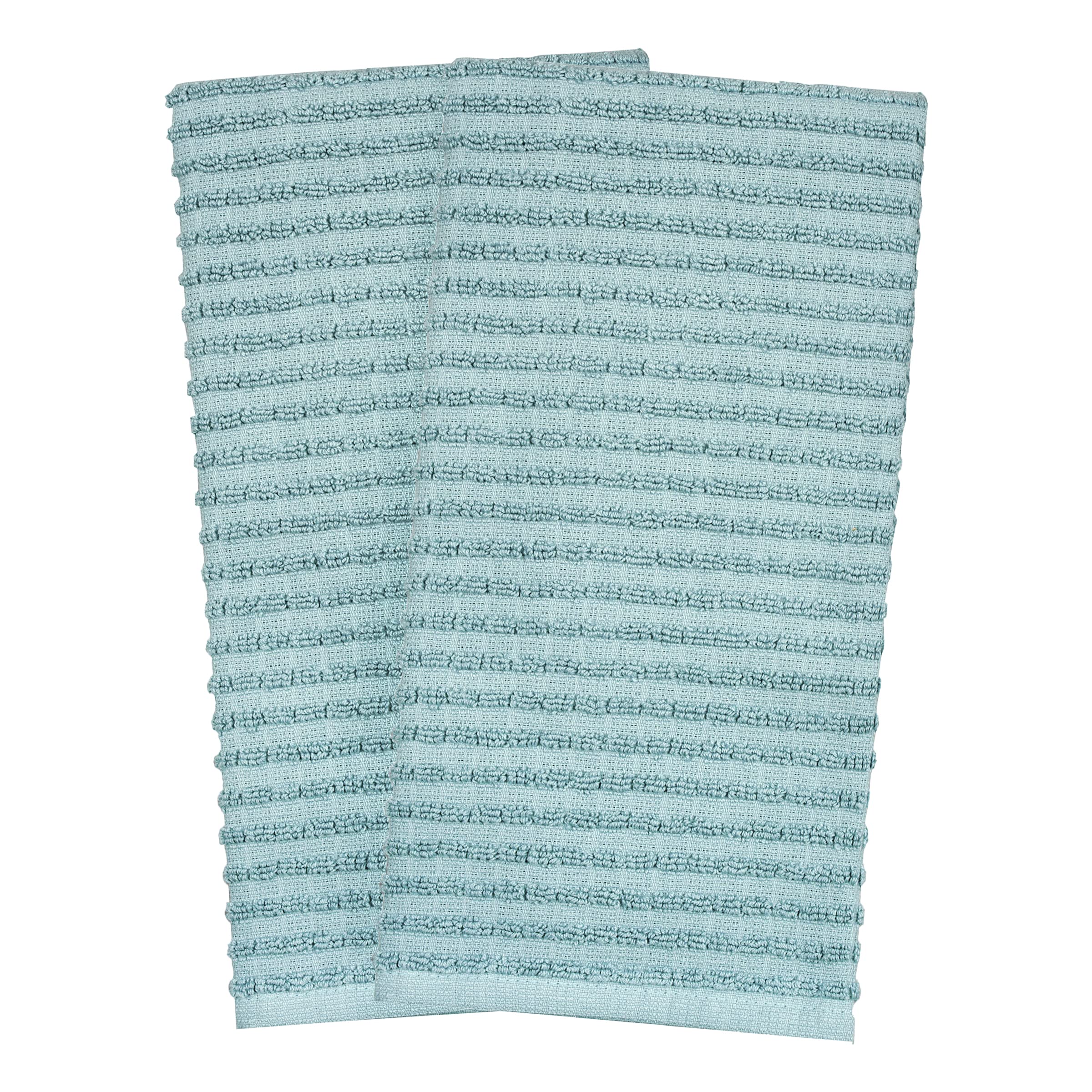 Close-up of wave terry loop texture on a RITZ Royale towel.