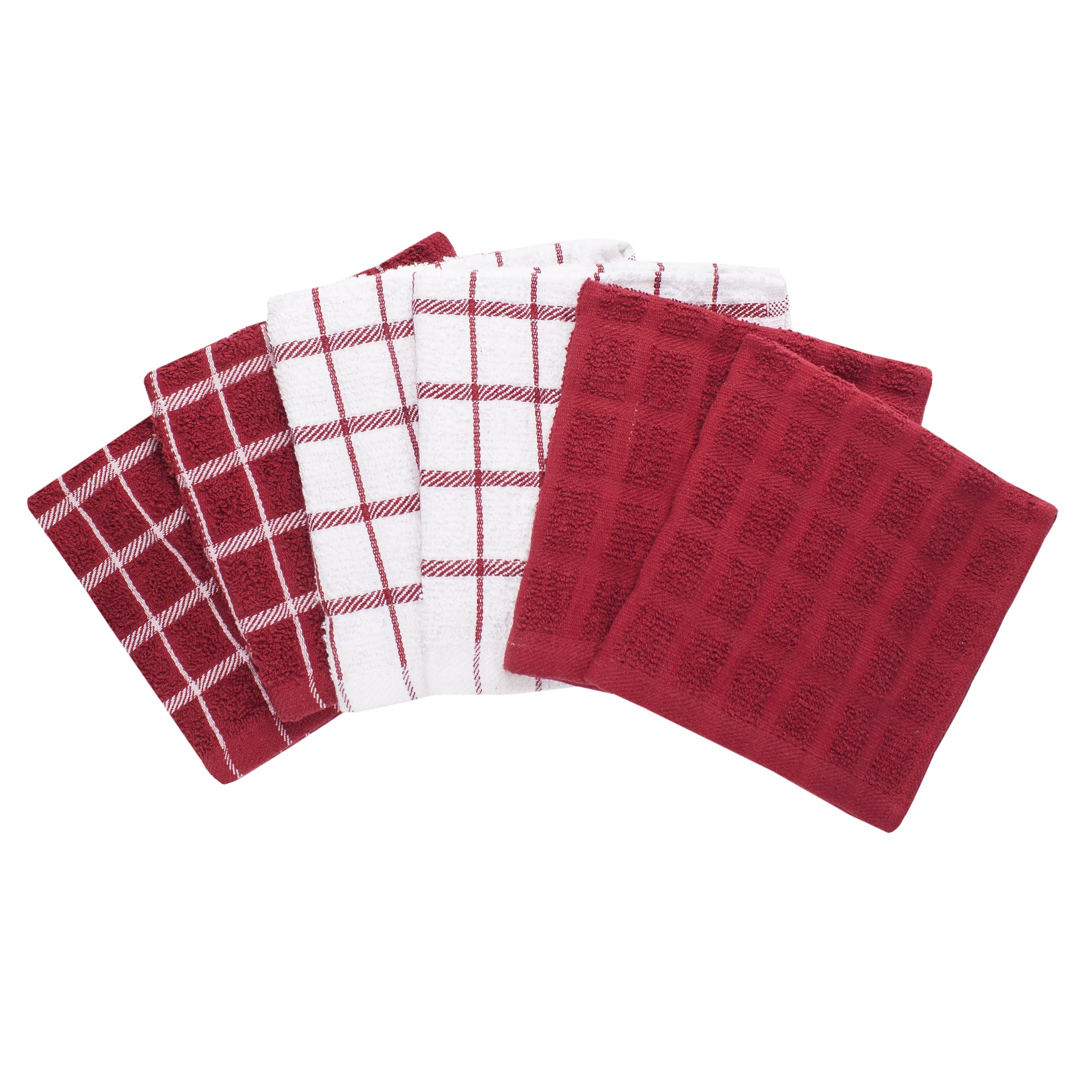 Ritz Terry Check Dish Cloth soft cotton for gentle wiping on surfaces.