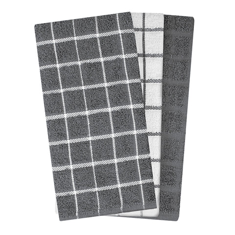 Ritz terry loop construction closeup, showing soft, durable fabric for daily drying tasks.