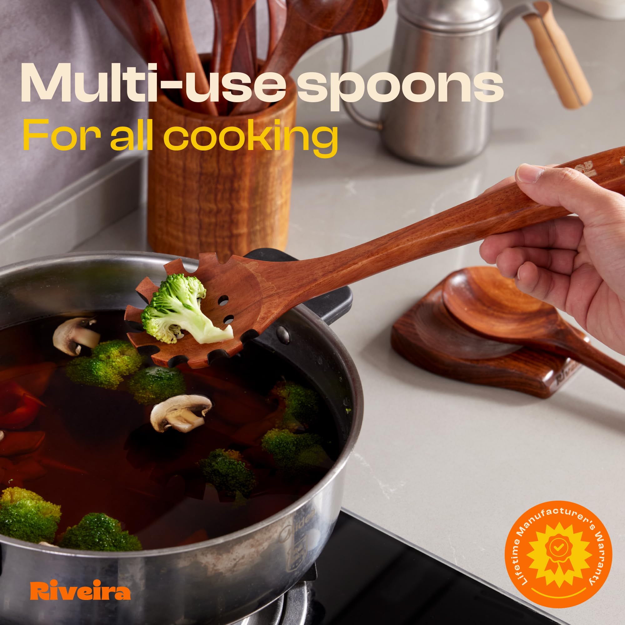 Riveira solid spoon demonstrates solid performance for sauces