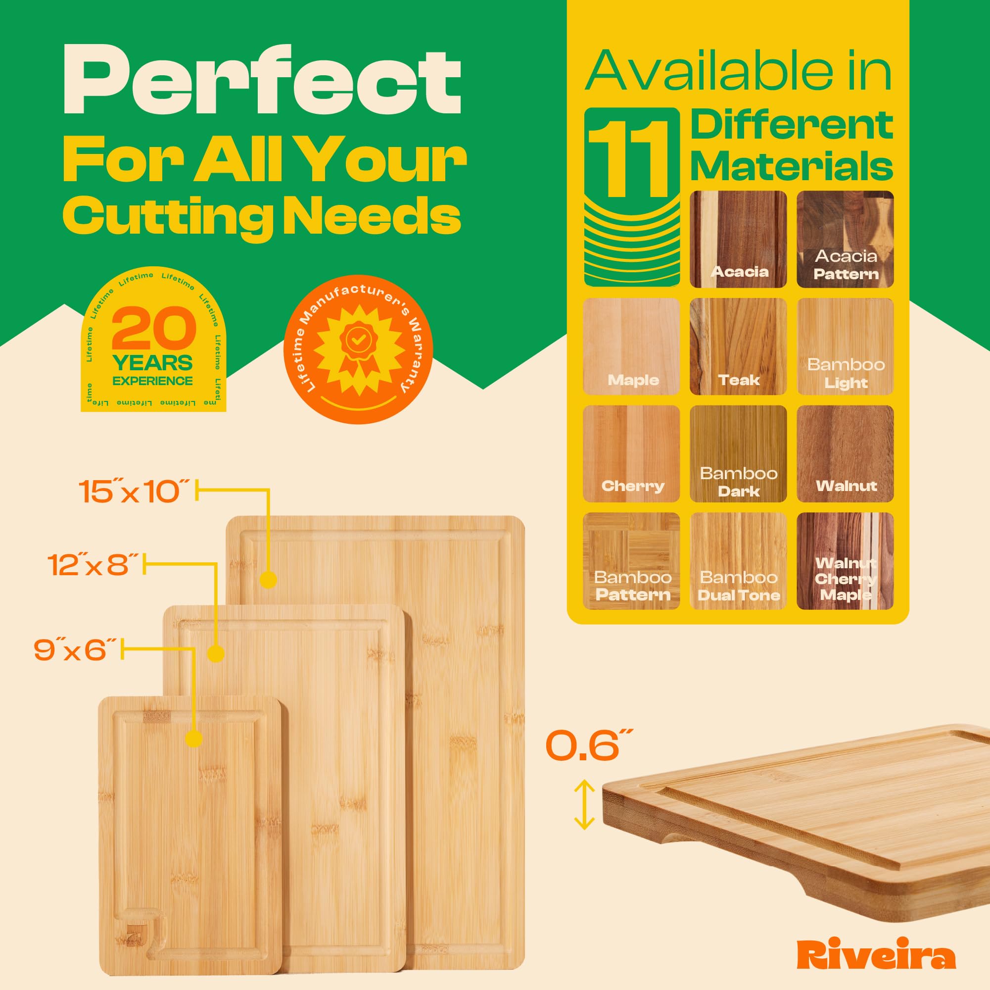 Riveira board doubles as stylish charcuterie tray for entertaining