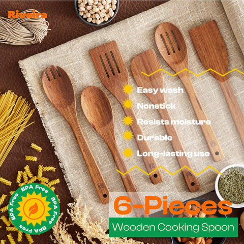 Riveira non-toxic kitchen utensils safe for all cookware surfaces.