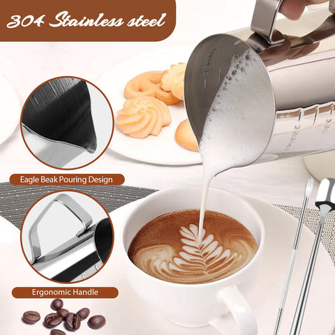 RIVKAWA 16 decorative latte art stencils for beautiful coffee patterns