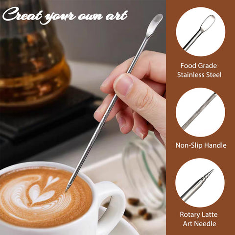 RIVKAWA latte art pen for crafting smooth, repeatable designs