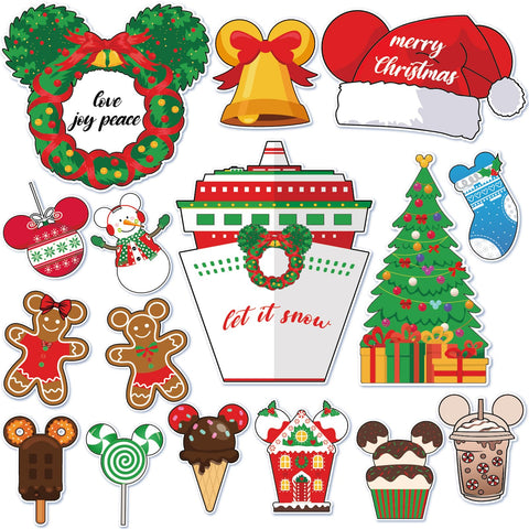 RiVolTa Christmas cruise ship magnet for festive cabin door decor