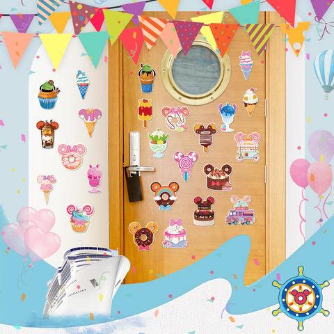 RiVolTa bubble tea mouse cruise door magnet personalizes spaces on ships