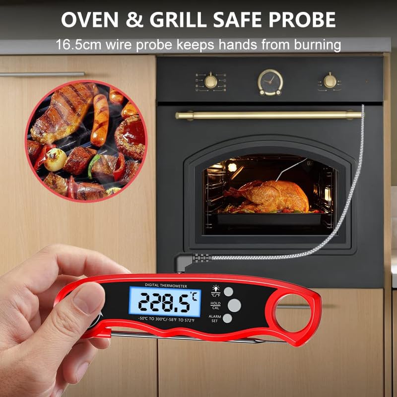 RIWUSI backlit LCD display makes readings easy day or night.