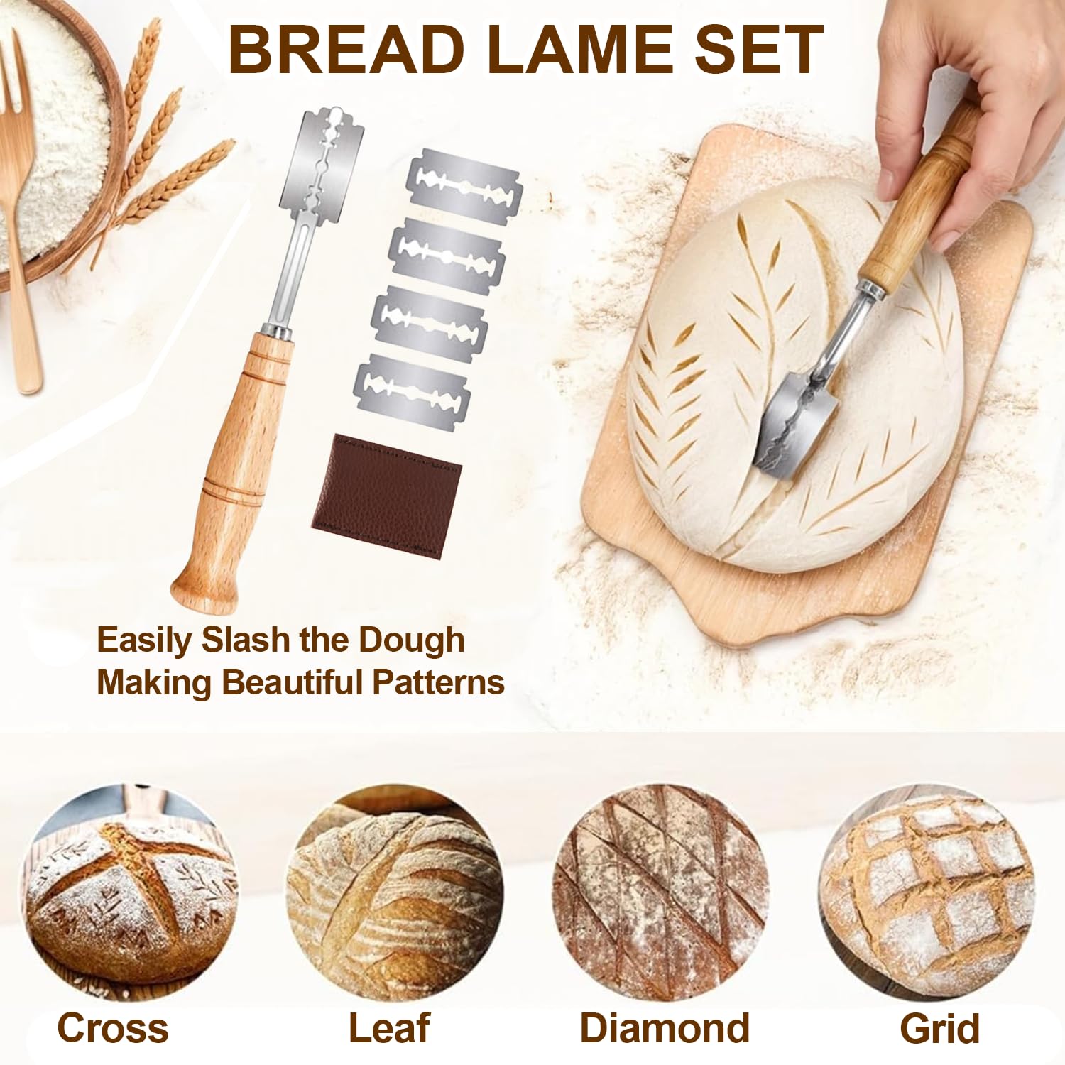 RIZENCE bread sling supports safe, clean dough transfers