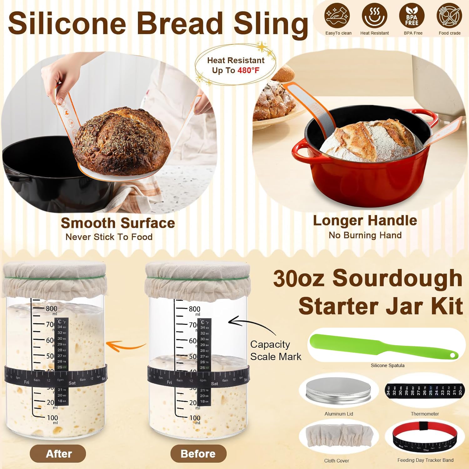 RIZENCE linen cover keeps dough protected during proofing and steady temperature