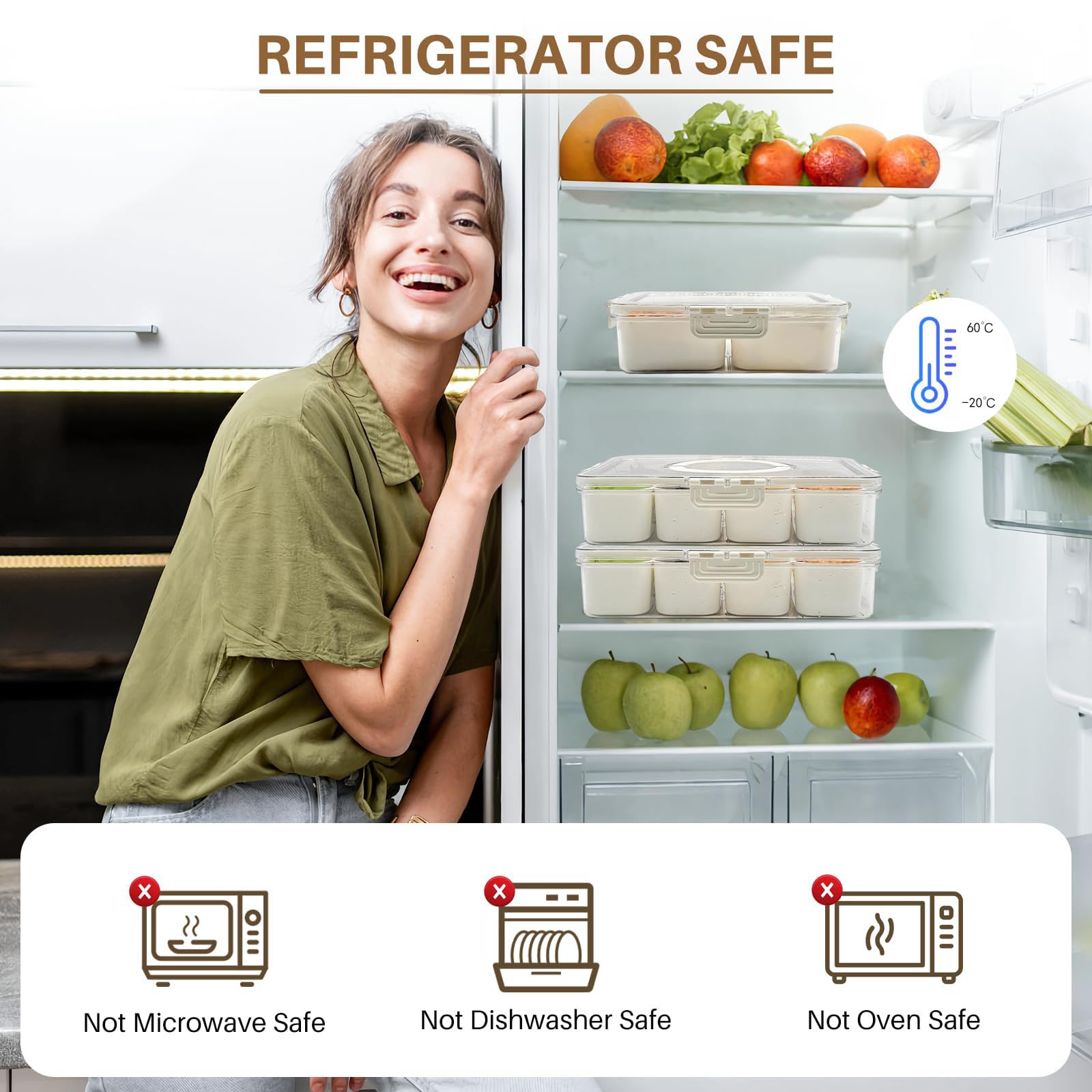 RKXQT Snackle Box Container open lid, shows secure spill-free serving