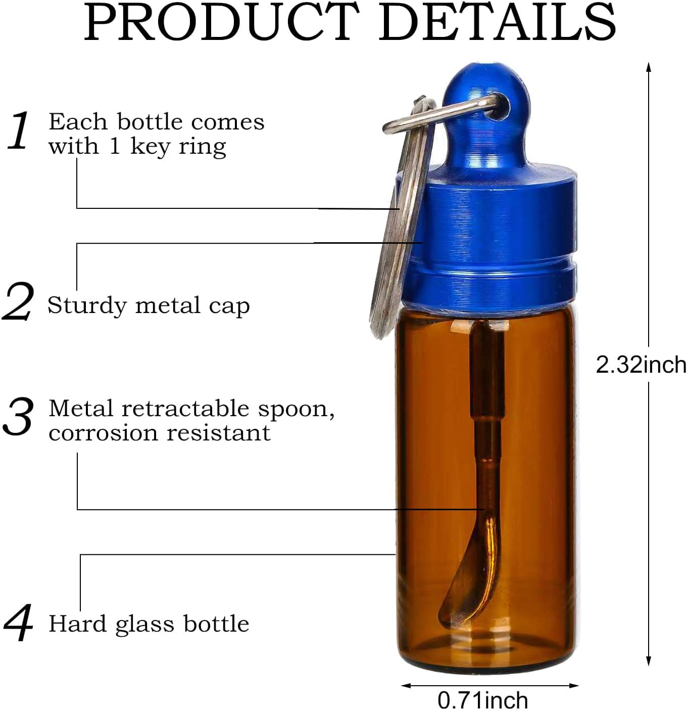 RLFDAE leak-proof glass containers travel set resists leaks during transport.