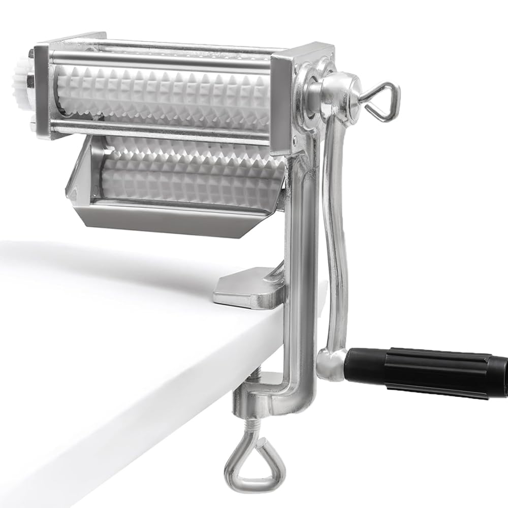 RLOZUI heavy-duty meat tenderizer shown from side view for even marinade absorption.