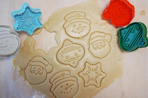 R&M Holiday kitchen scene highlights the four-stamper setup in action