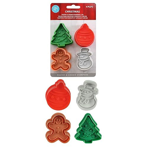 R&M Snowman stamper ready to imprint a playful snowman on dough