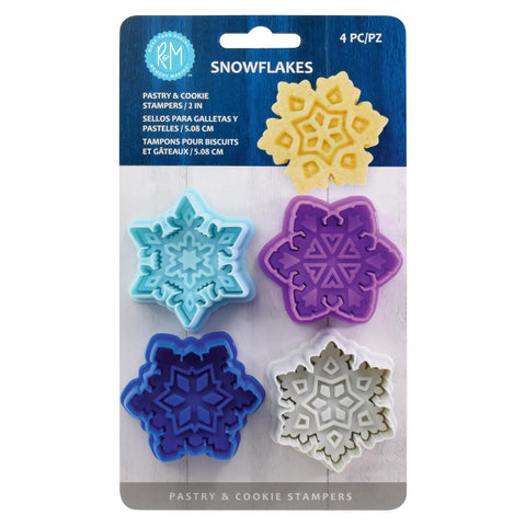 R&M Christmas snowflake cutter shape A for precise 2-inch cookie designs