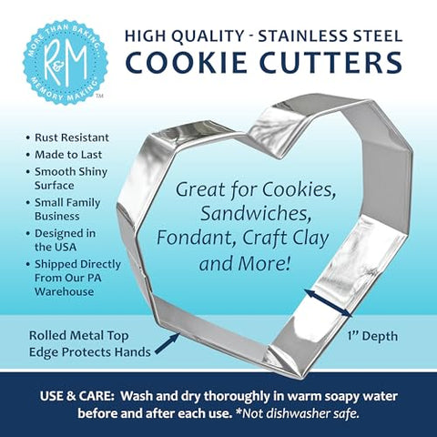 R&M cookie stick cutter stainless steel shows high-quality construction