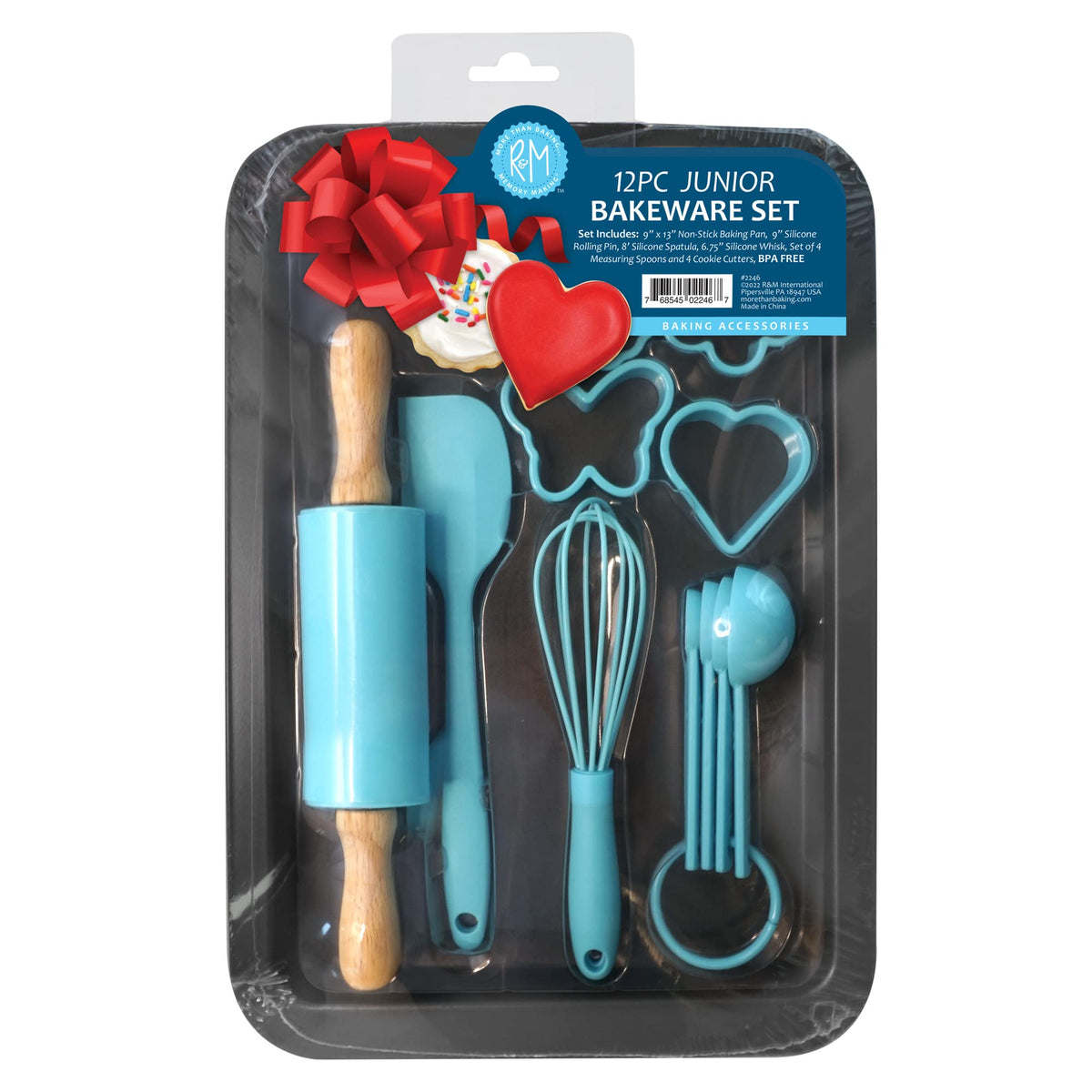 RM International 2246 Junior spatula 8in silicone for smooth mixing and easy scraping.