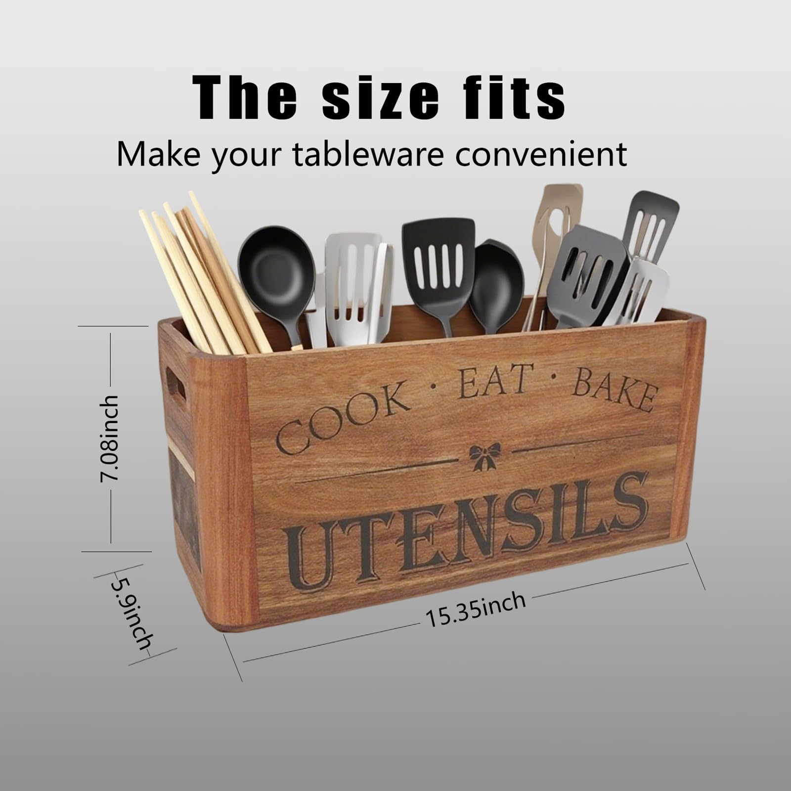 RMCOKGX four-compartment design keeps spatulas and ladles within reach.