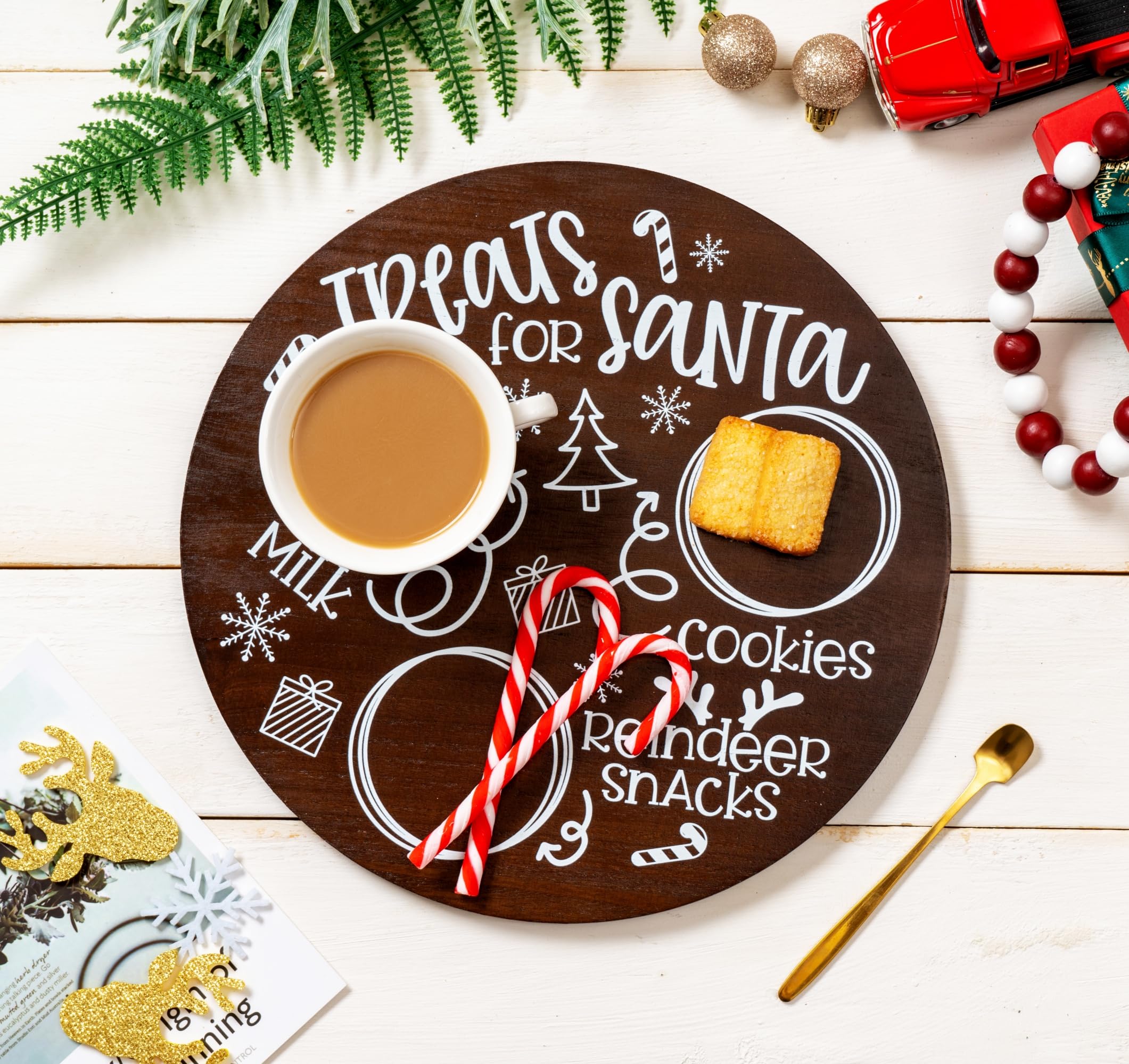 Rmeosye durable wooden tray for long-lasting holiday entertaining