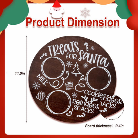 Rmeosye Santa pattern treat tray adds charm to dessert tables