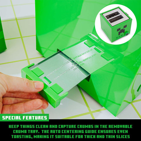 Cancel feature on the Minecraft Creeper toaster for stopping toasting anytime