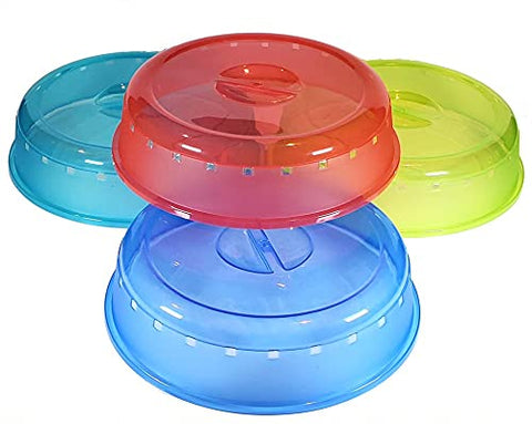 ROCK microwave splatter cover in clear view protects your microwave while keeping food visible.