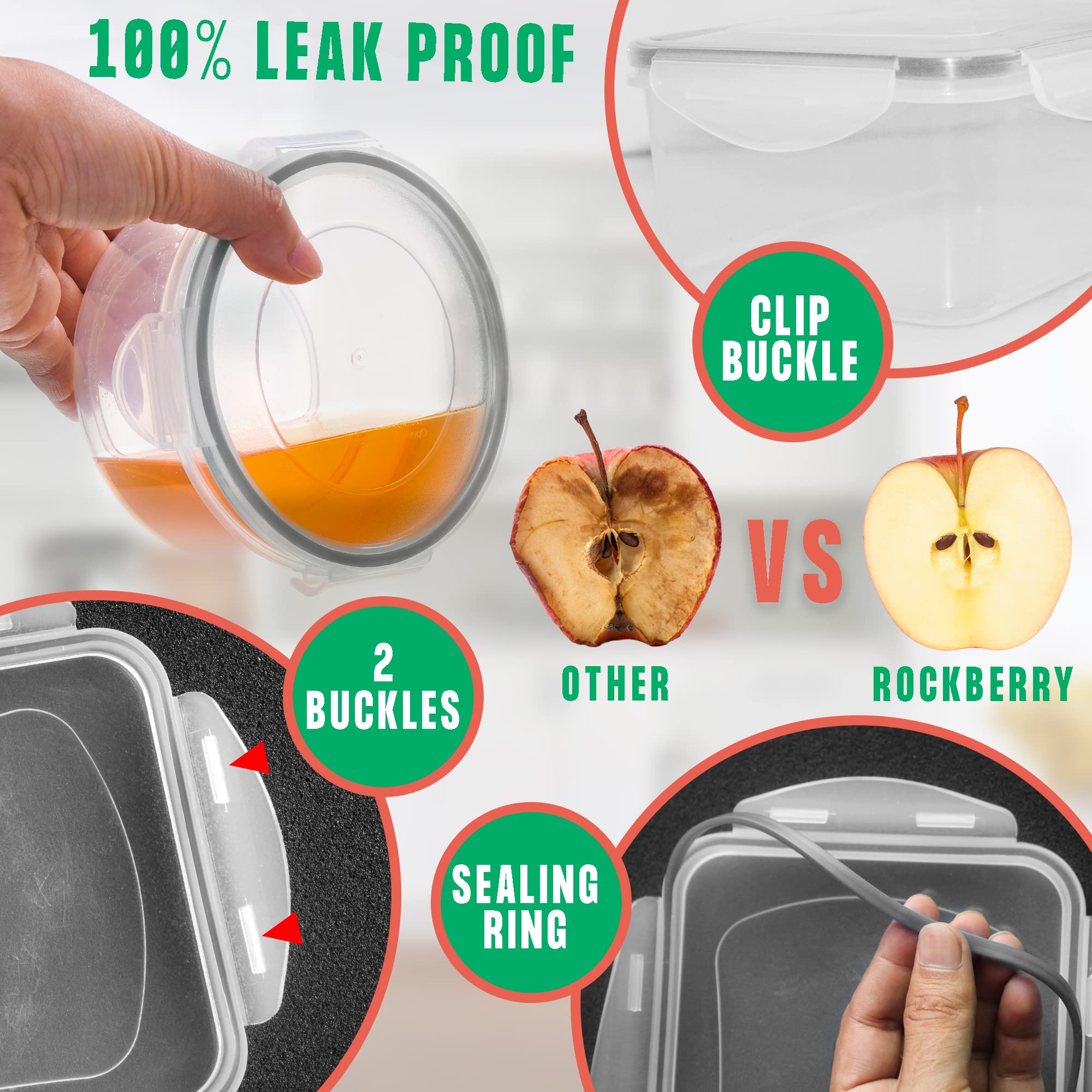 RockBerry clear body improves visibility of contents at a glance.