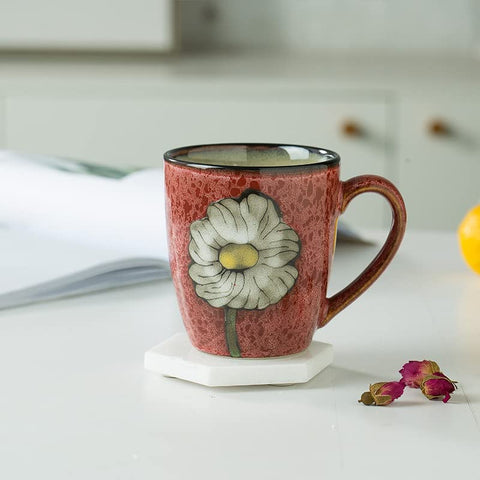 Rockgoldbug 12oz mug with green pattern for daily use