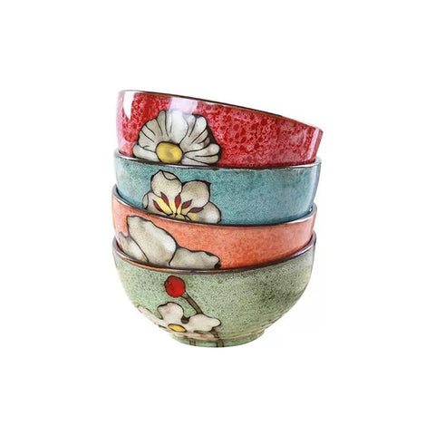 RockGoldBug blue ceramic bowl front view for cereals and daily meals