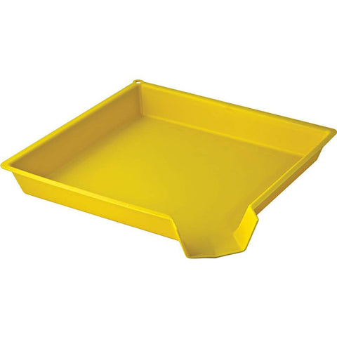 Rockler Easy Sorter Funnel Tray yellow shows durable design for quick small-part sorting.