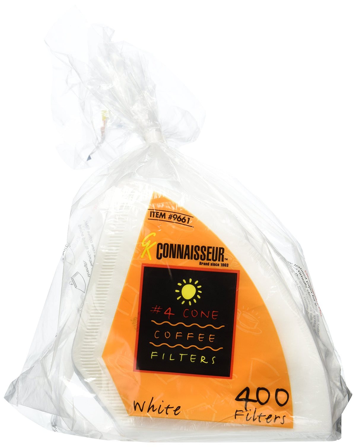Rockline 4-cone coffee filters oxygen-cleansed for pure-tasting coffee and consistent brewing at home