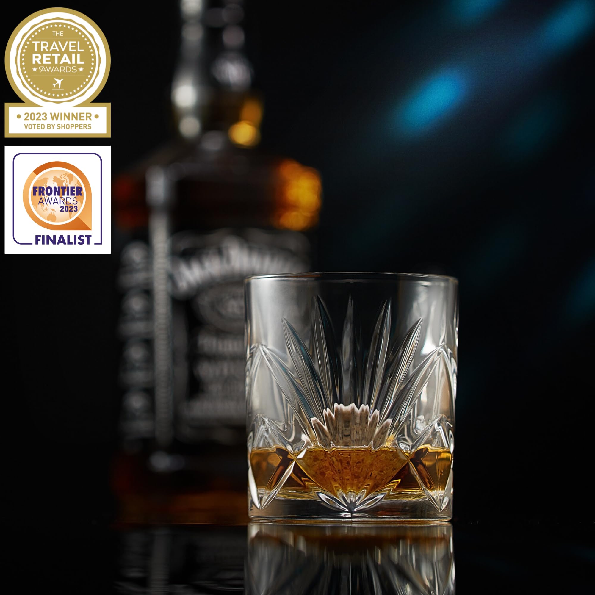 Rocks Whiskey gold foil gift box elevates presentation for special occasions