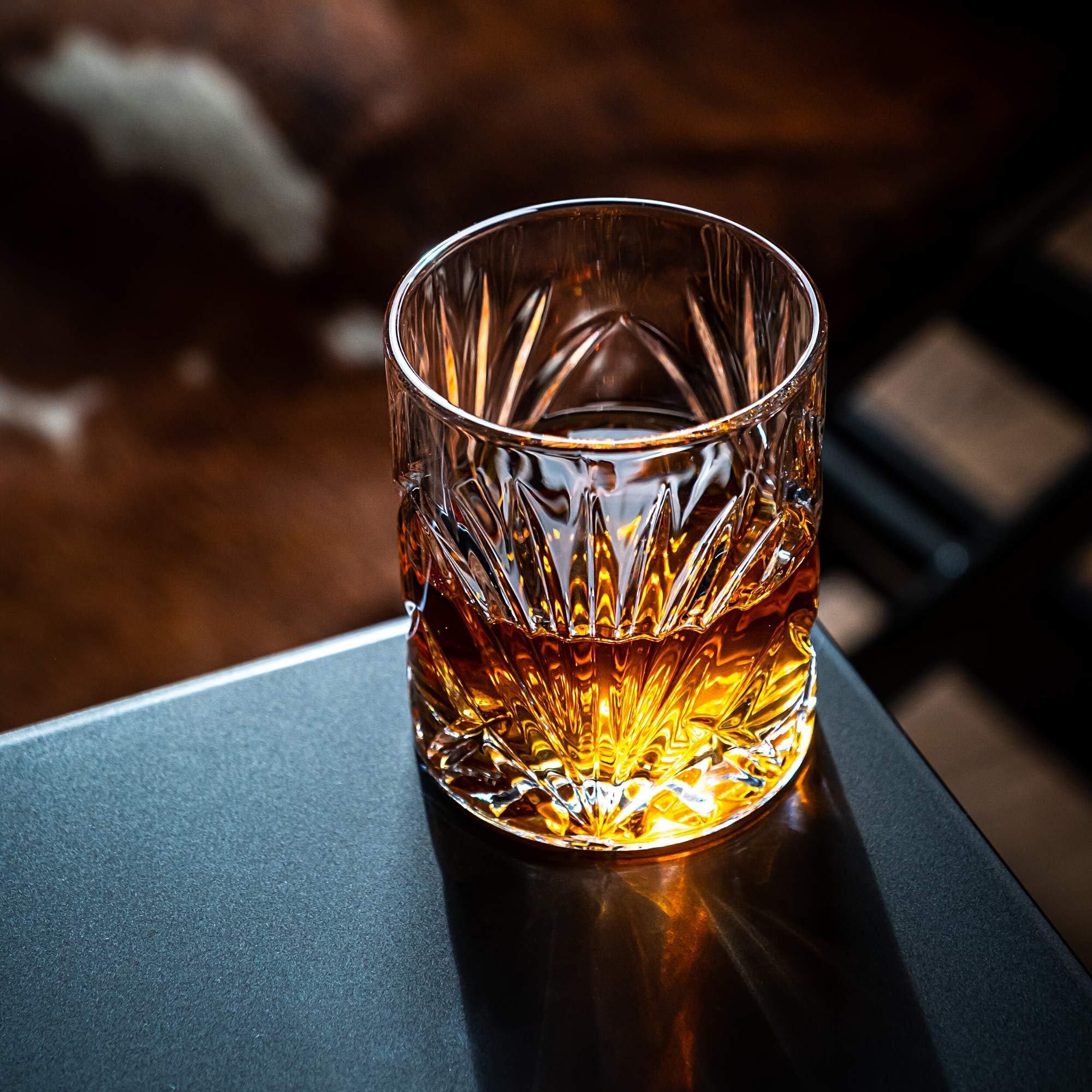 Rocks Whiskey natural granite stones vary in color for a premium look