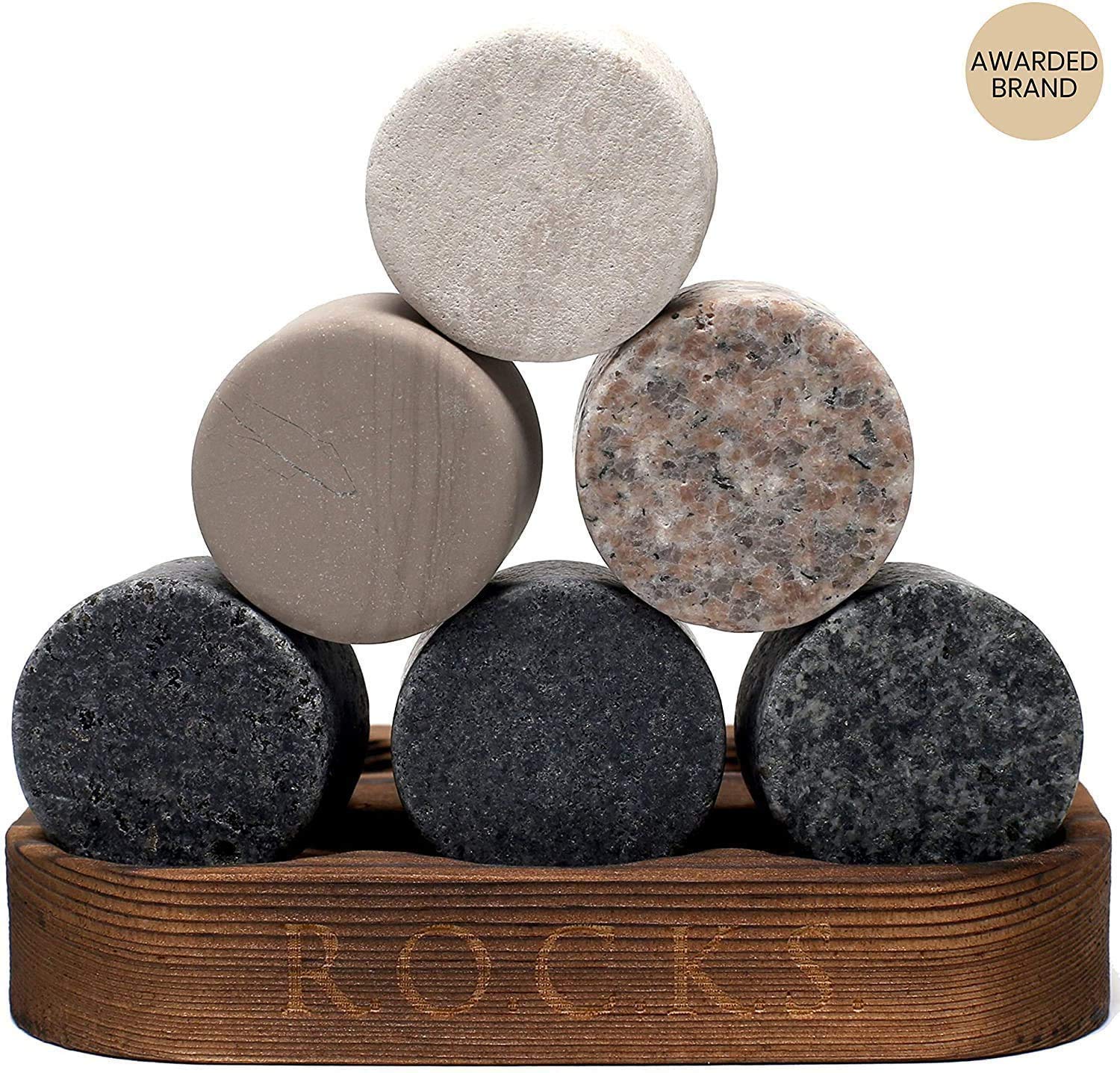 Rocks Whiskey packaging is eco-friendly and gift-ready for celebrations