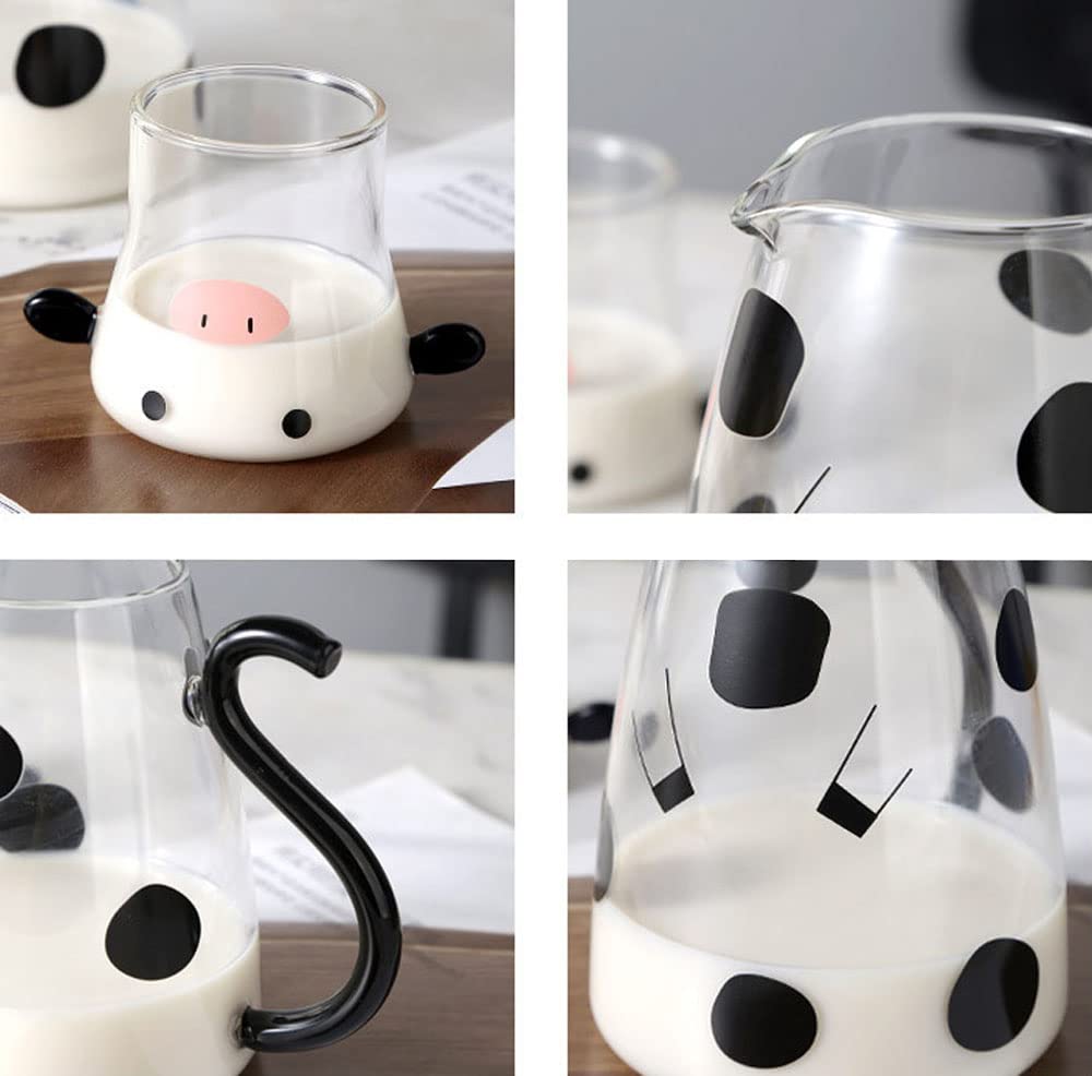 RockTrend cute cow design glass enhances bedside decor.